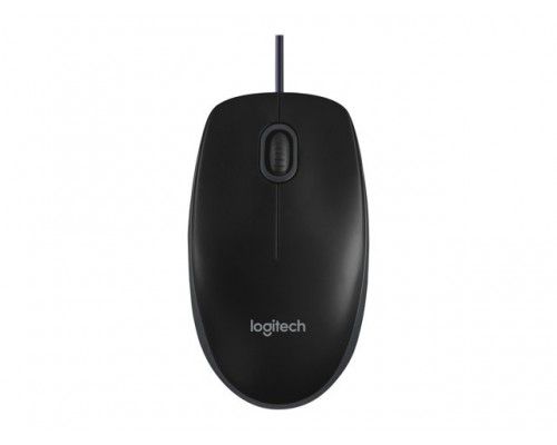 LOGITECH OEM Mouse Corded B100 - Muis Zwart Wired