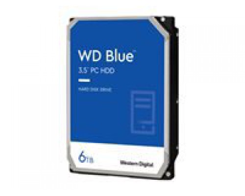 WD Blue 6TB SATA 6Gb/s HDD internal 3,5inch serial ATA 64MB cache IntelliPower RoHS compliant Bulk