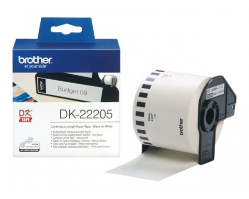 BROTHER P-Touch DK-22205 continue length paper 62mm x 30.48m