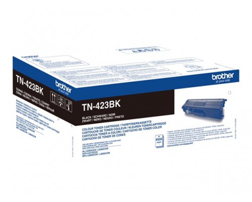 BROTHER TN423BK Toner Cartridge Zwart Hoge Capaciteit 6.500 pagina s voor Brother HL-L8260CDW, L8360CDW