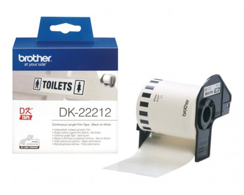 BROTHER P-Touch DK-22212 white continue length film 62mm x 15.24m