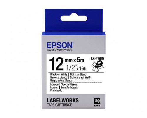 EPSON LK-4WBQ Thermocollant Noir/Blanc