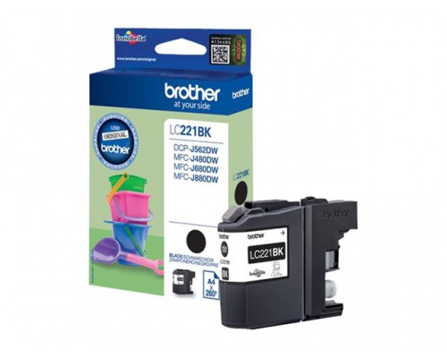 BROTHER LC221BK ink black 300 pages