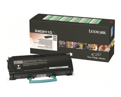 LEXMARK X463, X464, X466 tonercartridge zwart high capacity 9.000 pagina s 1-pack return program