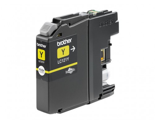 BROTHER LC121Y ink yellow 300pages for DCP-J752DW,MFC-J470DW,-J870DW