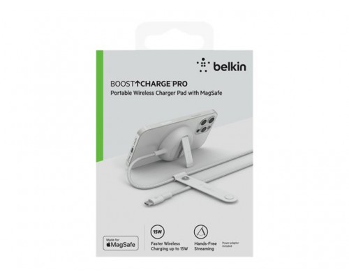 BELKIN Boost Charge Pro Portable Wireless Charger Pad with MagSafe - 15W No PSU