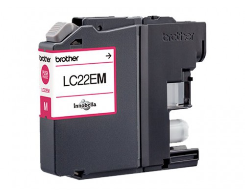 BROTHER LC22EM inkt magenta hoge capaciteit 2400 p. voor MFCJ5920DW