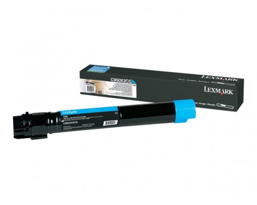 LEXMARK C950 tonercartridge cyaan standard capacity 24.000 paginas 1-pack