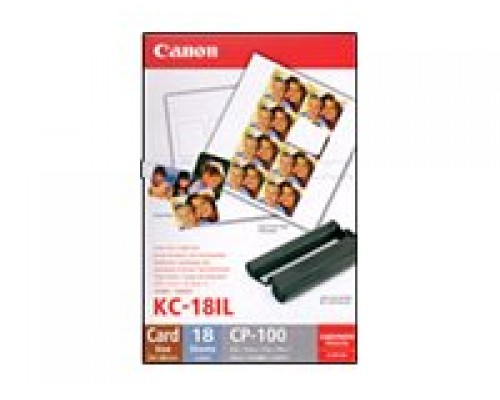 CANON KC-18IF photo sticker inktjet 54x86mm 18 sheets 10-pack with ink cassette for CP-100