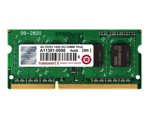 TRANSCEND 4GB DDR3 1600MHz CL11 1,5V