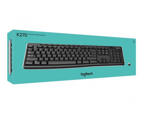 LOGITECH Keyboard K270 Wireless Int NSEA layout - Toetsenbord Draadloos