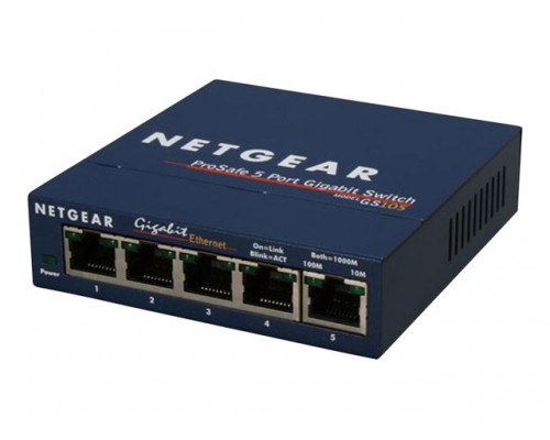 NETGEAR Gigabit Ethernet Switch 5xRJ45 10/100/1000 5port Lifetime Warranty (EN)