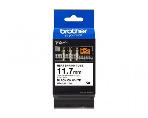 BROTHER Rubans thermo retractable,11.7mm de large, 1.5m de long (pour cables de 3.6 a 7mm de diametre)