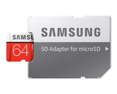 SAMSUNG EVO Plus 64GB microSD with adapter