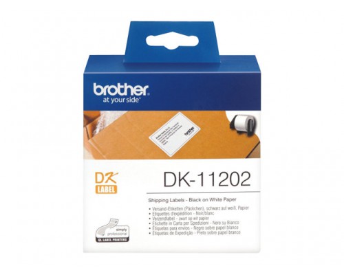 BROTHER P-Touch DK-11202 die-cut mailing label 62x100mm 300 labels