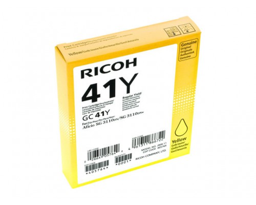RICOH GC-41Y gel cartridge geel high capacity 2.200 pagina s 1-pack
