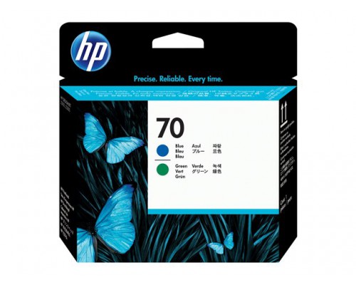 HP 70 originele printkop blauw en groen