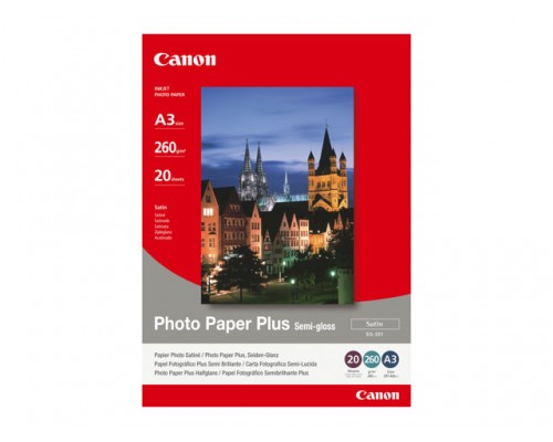 CANON SG-201 semi glossy photo paper inktjet 260g/m2 A3 20 sheets 1-pack