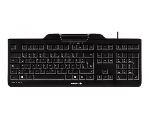 CHERRY KC1000 SC corded Security Keyboard USB ultraflat black with integrated Smartcard-Terminal (CH)