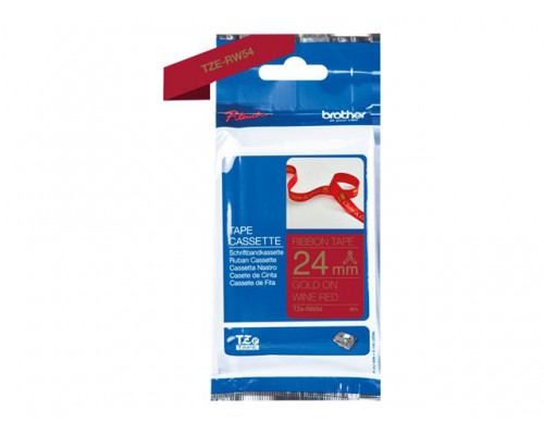 BROTHER P-Touch 24mm wind red/gold ribbon tape