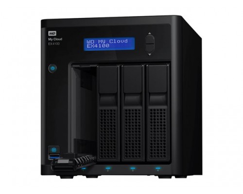 WD My Cloud EX4100 Case NAS 4-Bay Diskless 1,3GHz Marvell ARMADA 388 dual-core processor 2GB DDR3 RAM RTL