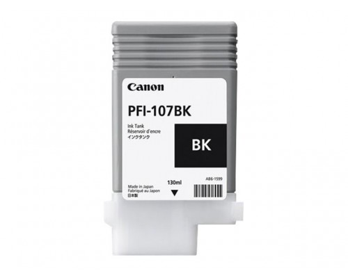 CANON PFI-107BK inktcartridge zwart standard capacity 130ml 1-pack