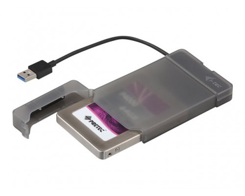 I-TEC USB 3.0 Advance MySafe Easy Enclosure 6.4cm 2.5inch External Enclosure for SATA HDD itegrated cable black