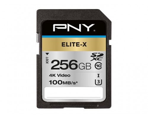 PNY Memory Card 256GB SDHC SD ELITE X SDHC CLASS 10 UHS I U3