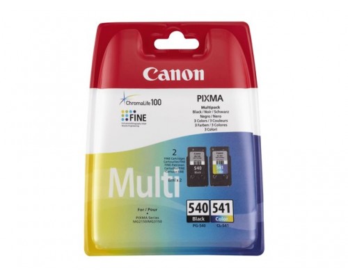 CANON PG-540 / CL-541 inktcartridge zwart en kleur standard capacity multipack blister with security