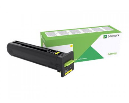 LEXMARK Toner High Yield Corporate Yellow for CX820 CX825 CX860 17k