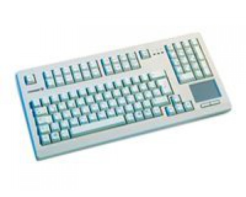 CHERRY Touchboard Keyboard 2x PS/2 grey with integrated Touchpad (EU) US-engl. with EURO-Tab