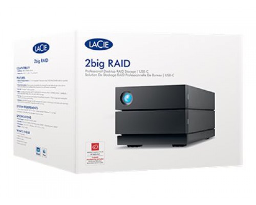 LACIE 2big RAID 4TB Thunderbolt 3 USB-C 3.5inch hot swappable IronWolf Pro drives 7.2rpm 5 year data recovery included