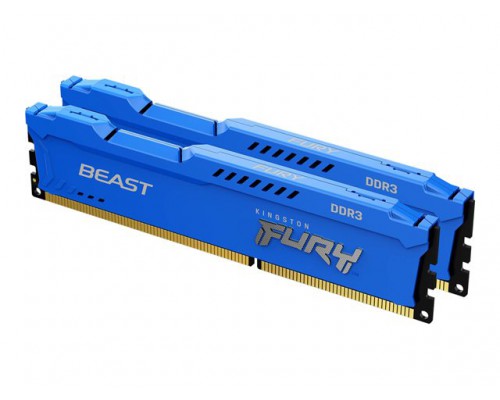 KINGSTON 8GB 1866MHz DDR3 CL10 DIMM Kit of 2 FURY Beast Blue