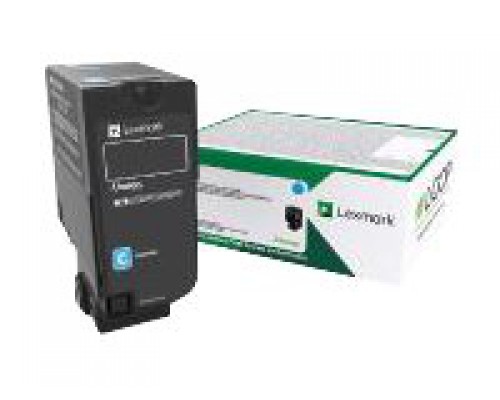 LEXMARK 15K Return Program Cyan Toner Cartridge CS/CX827