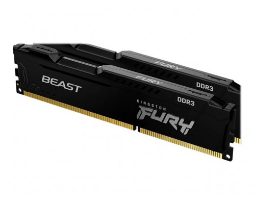 KINGSTON 8GB 1600MHz DDR3 CL10 DIMM FURY Beast Black