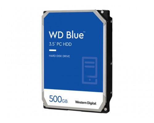 WD Blue 500GB SATA 6Gb/s HDD internal 3,5inch serial ATA 64MB cache IntelliPower RoHS compliant Bulk