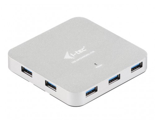 I-TEC USB 3.0 Metal Active HUB 7 Port with Power ideal for Notebook Ultrabook Tablet PC support Win and Mac OS