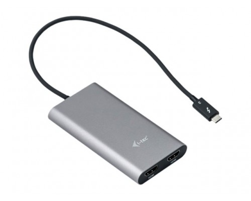 I-TEC THUNDERBOLT3 Dual HDMI Video Adapter for Thunderbolt3 MacOS und Windows supports 2x 4K 60Hz Monitor