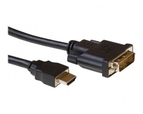 EWENT EW9860  Converter cable HDMI A male - DVI-D male 2 Meter