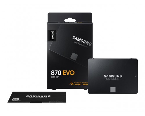 SAMSUNG SSD 870 EVO 500GB 2.5inch SATA 560MB/s read 530MB/s write