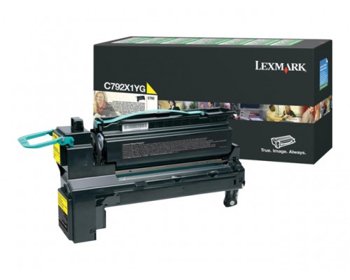 LEXMARK C792 toner geel standard capacity 20.000 pagina s 1-pack return program