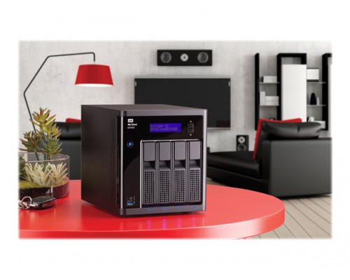 WD My Cloud EX4100 32TB NAS 4-Bay person. Cloud storage incl WD Red drives 1,6GHz Marvell ARMADA 388 dual-core proc. 2GB RAM