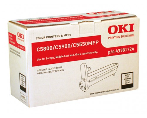 OKI C5800, C5900, C5550MFP drum zwart standard capacity 20.000 pagina s 1-pack