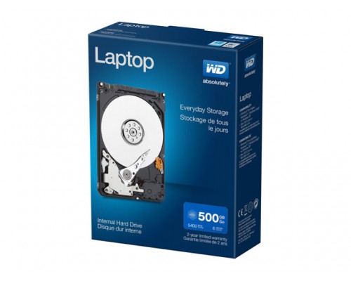 WD Laptop Mainstream HDD 500GB 2,5inch 5400rpm Retail internal