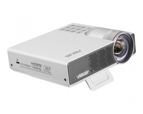 ASUS P3B Projector 25-100inch DLP LED 3D WXGA 1280x800 800 ANSILumen 16 7mio 0 43-3 44m 32dBa