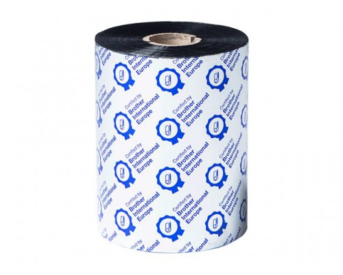 BROTHER Black ribbon standard wax 110mm x 600m sold in 6-pack