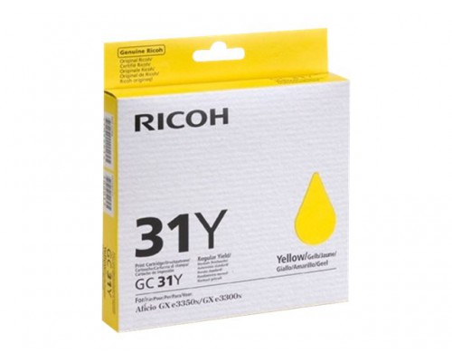 RICOH GC-31Y gel cartridge geel standard capacity 1.750 pagina s 1-pack