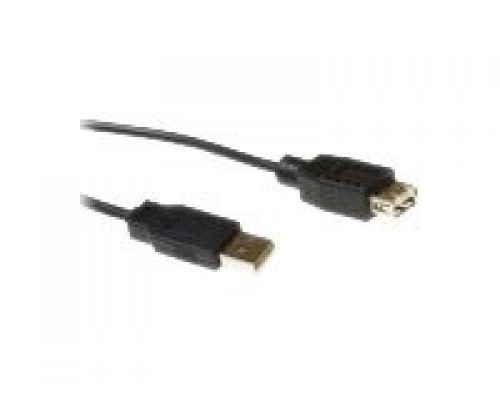 ACT USB 2.0 A-A M F BLACK 0.50M