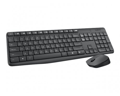 LOGITECH MK235 Wireless Keyboard&Mouse GREY US INT