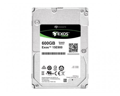 SEAGATE EXOS 15E900 Enterprise Performance 15K 600GB HDD 4K Native / 512 Emulation 15000rpm 12Gb/s SAS 256MB cache 2.5inch BLK